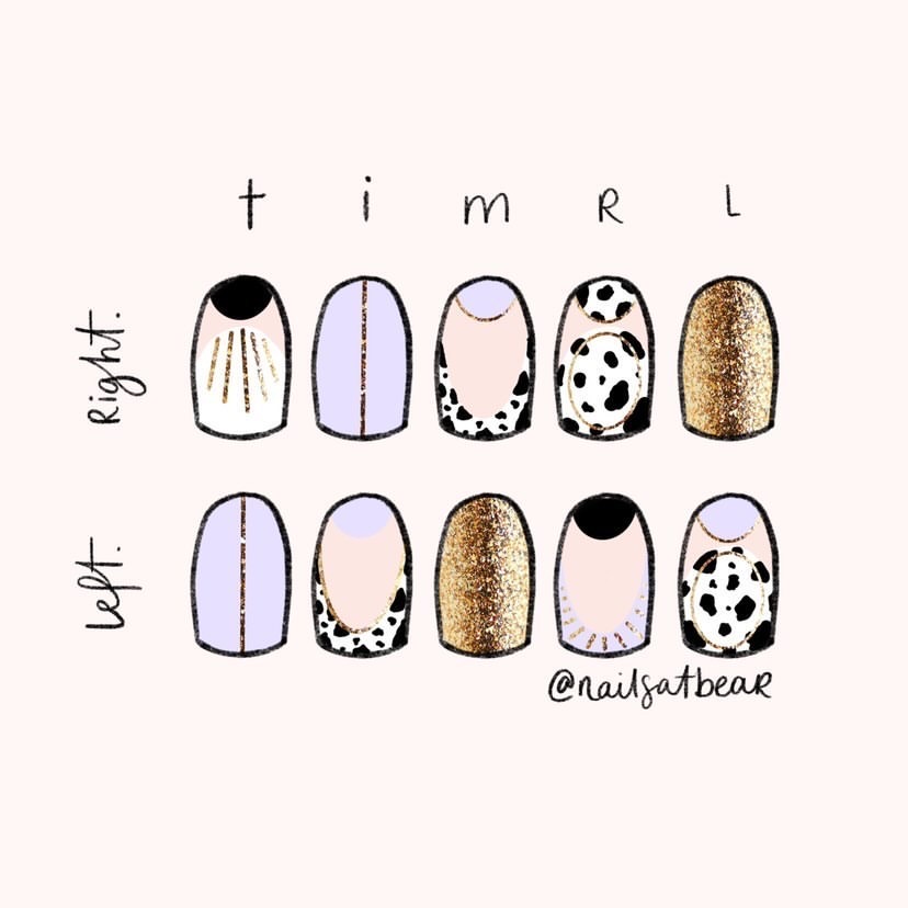 ♥ Easy Animal Print Nail Art! Simple Cow Print Design For Short Nails ♥ -  YouTube